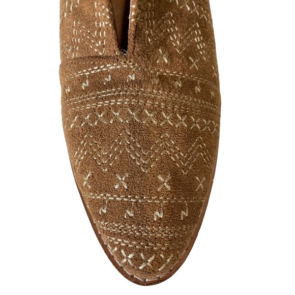Anthropologie AMUSE SOCIETY x MATISSE Tan Faux Suede Stitched Cruz Ankle Boots - Picture 8 of 13